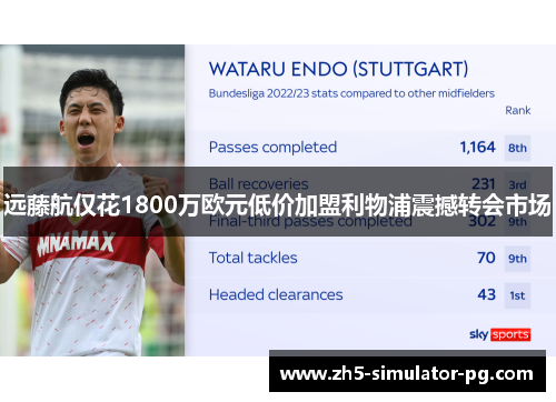 远藤航仅花1800万欧元低价加盟利物浦震撼转会市场